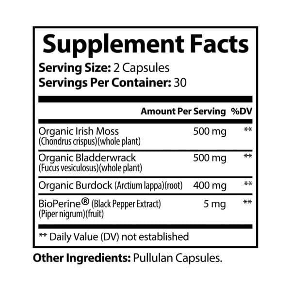 Ramadan Kareem Sea Moss Supplement (60 Capsules) - Image 7