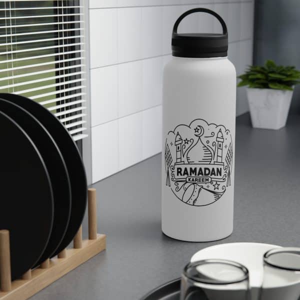 Ramadan Kareem Stainless Steel Water Bottle, Handle Lid - Image 21