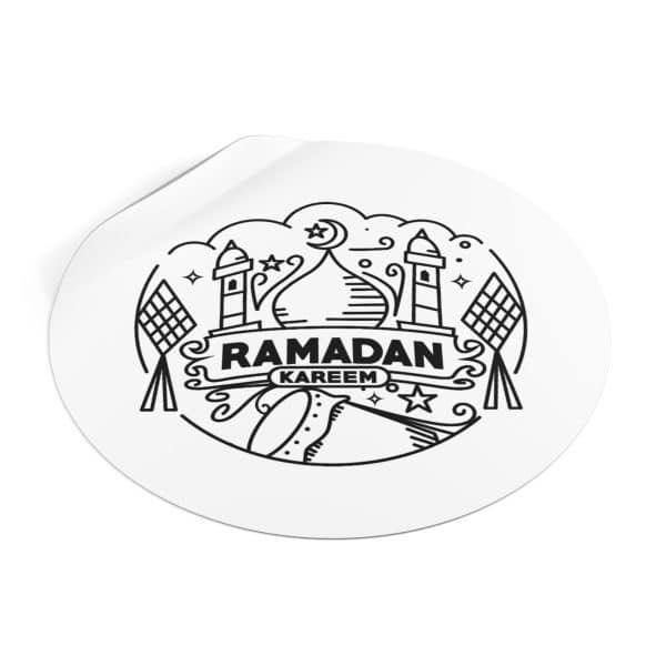 Ramadan Kareem Round Vinyl Stickers - Image 10