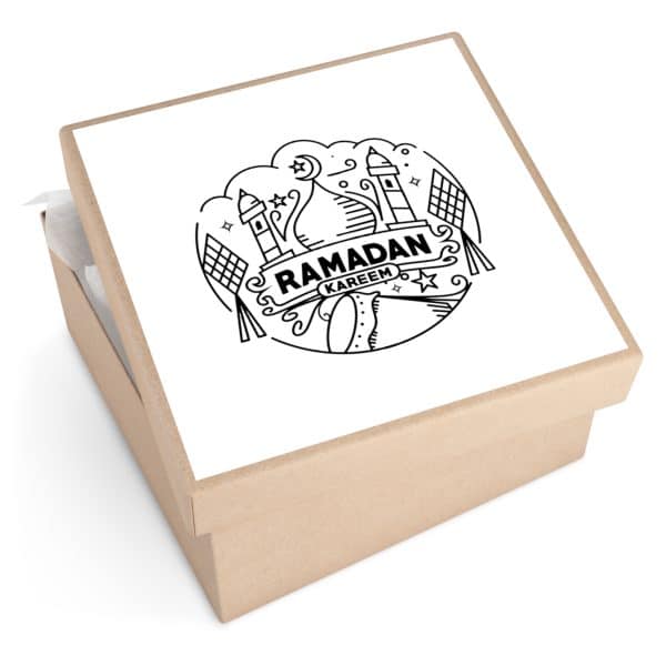 Ramadan Kareem Square Vinyl Stickers - Image 4
