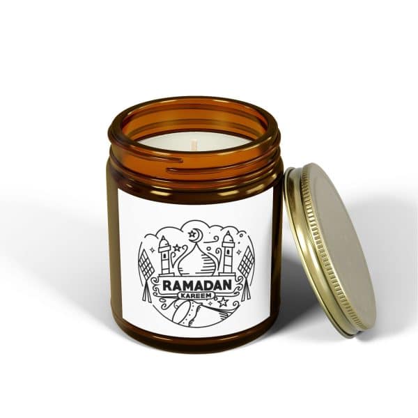 Ramadan Kareem Scented Coconut Apricot Candles (4oz, 9oz) - Image 143