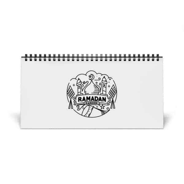 Ramadan Kareem Simplex Desk Calendar (2025 grid)