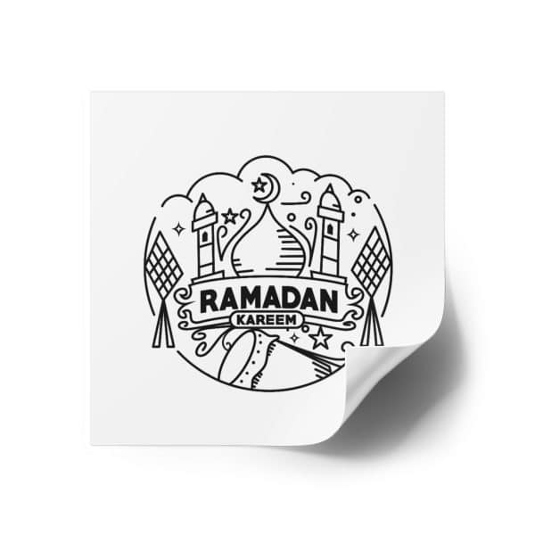 Ramadan Kareem Square Stickers, IndoorOutdoor - Image 7