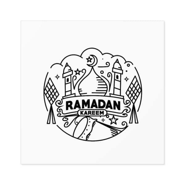 Ramadan Kareem Square Stickers, IndoorOutdoor - Image 11