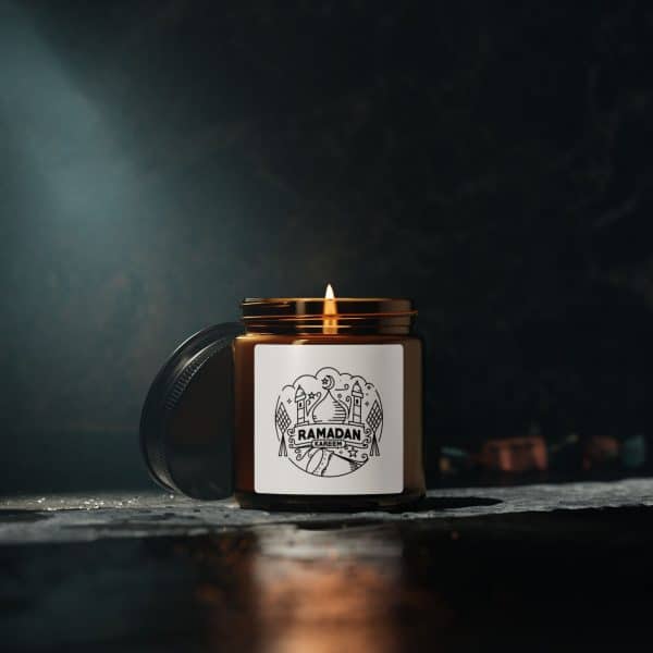 Ramadan Kareem Scented Soy Candle (Multi-Size, Amber Jar) - Image 10