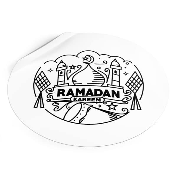 Ramadan Kareem Round Vinyl Stickers - Image 18