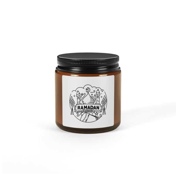 Ramadan Kareem Scented Soy Candle (Multi-Size, Amber Jar) - Image 6