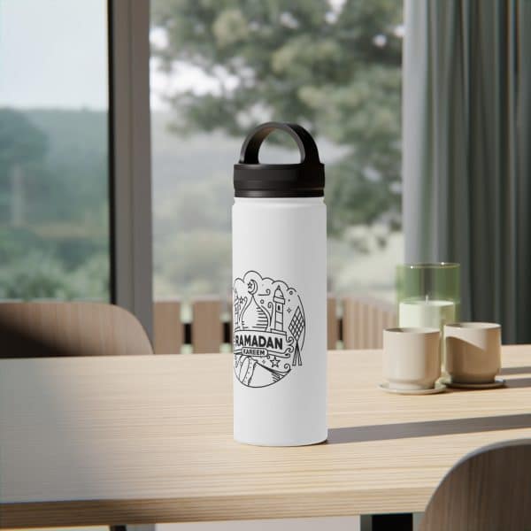 Ramadan Kareem Stainless Steel Water Bottle, Handle Lid - Image 13