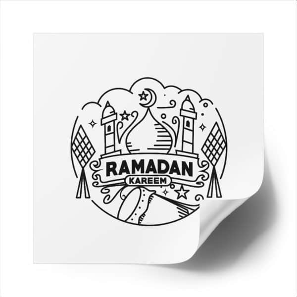 Ramadan Kareem Square Stickers, IndoorOutdoor - Image 20