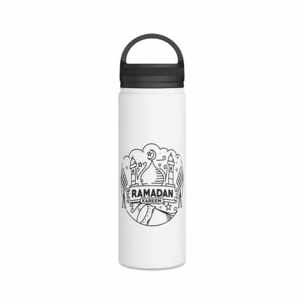 Ramadan Kareem Stainless Steel Water Bottle, Handle Lid - Image 8