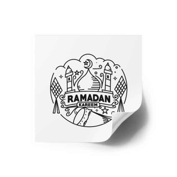 Ramadan Kareem Square Stickers, IndoorOutdoor - Image 2