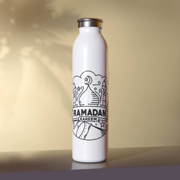 Ramadan Kareem Slim Water Bottle - Image 5