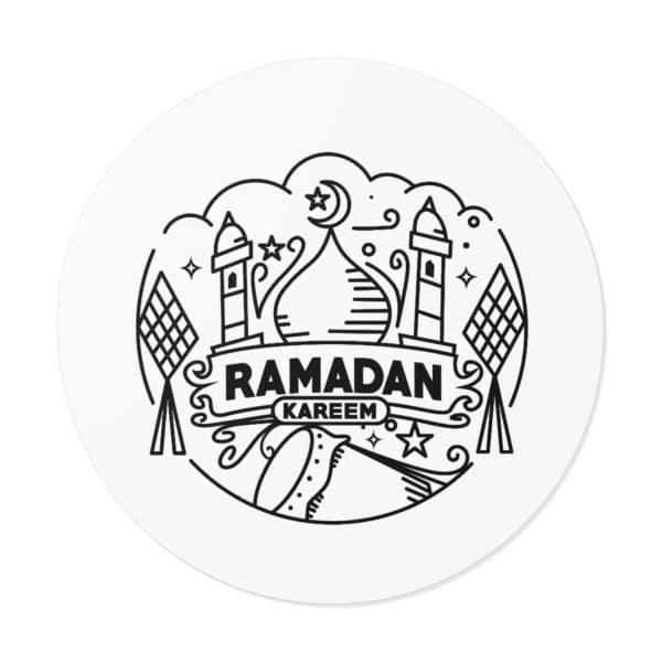 Ramadan Kareem Round Vinyl Stickers - Image 5