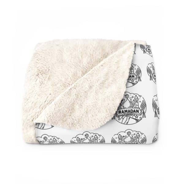 Ramadan Kareem Sherpa Fleece Blanket - Image 6