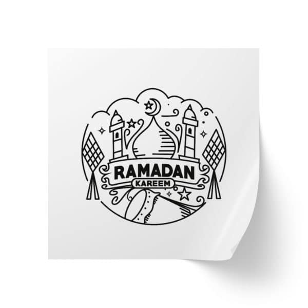 Ramadan Kareem Square Sticker Label Rolls - Image 29