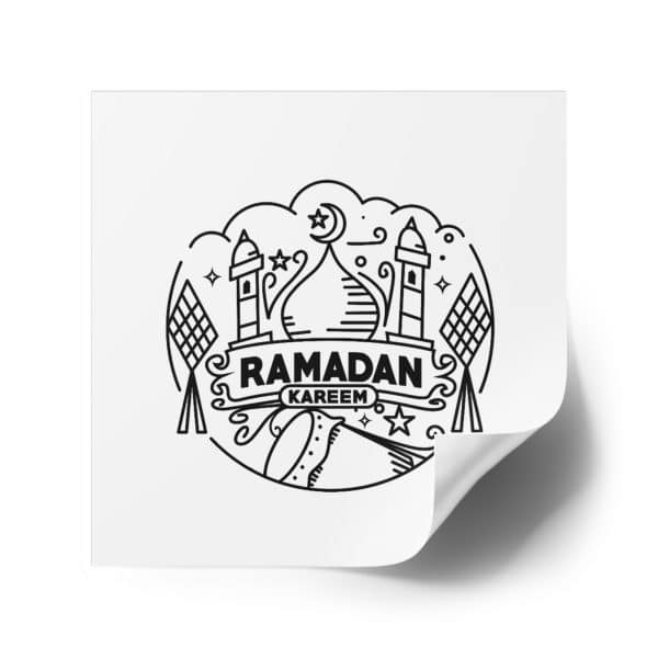 Ramadan Kareem Square Stickers, IndoorOutdoor - Image 12
