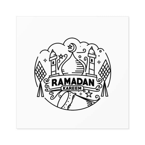 Ramadan Kareem Square Stickers, IndoorOutdoor - Image 16