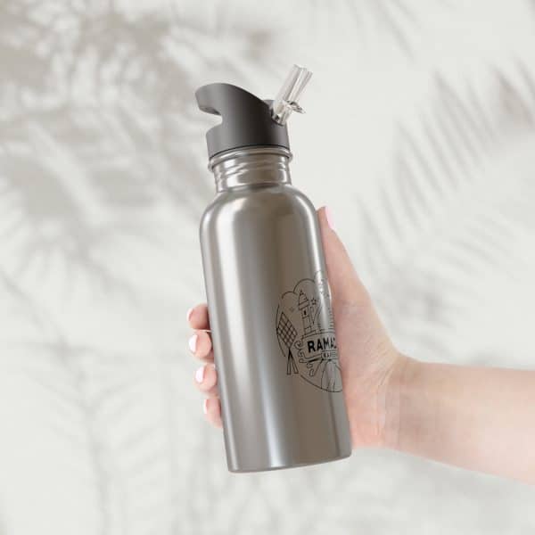 Ramadan Kareem Stainless Steel Water Bottle With Straw, 20oz - Image 7