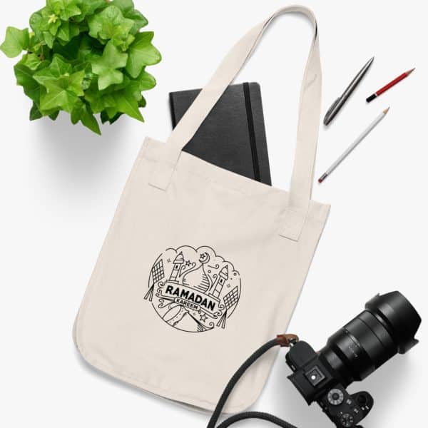 Ramadan Kareem Organic Canvas Tote Bag - Image 3
