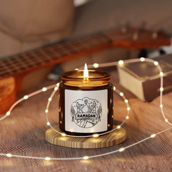 Ramadan Kareem Scented Soy Candle (Multi-Size, Amber Jar) - Image 8