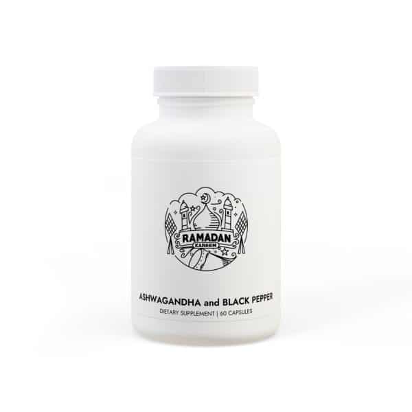 Ramadan Kareem Ashwagandha and Black Pepper Supplement (60 capsules)