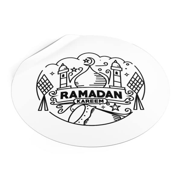 Ramadan Kareem Round Vinyl Stickers - Image 14