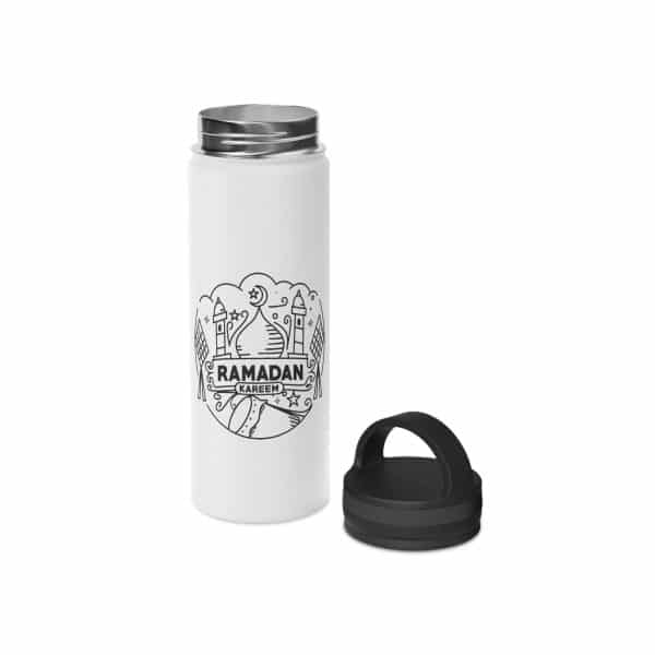 Ramadan Kareem Stainless Steel Water Bottle, Handle Lid - Image 12