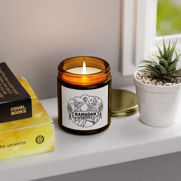 Ramadan Kareem Scented Coconut Apricot Candles (4oz, 9oz) - Image 159