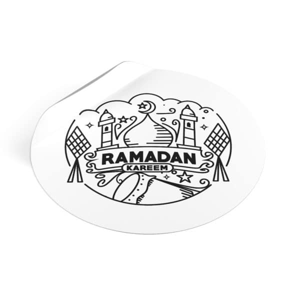 Ramadan Kareem Round Vinyl Stickers - Image 6