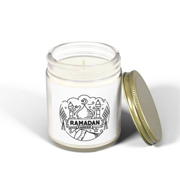 Ramadan Kareem Scented Coconut Apricot Candles (4oz, 9oz) - Image 2