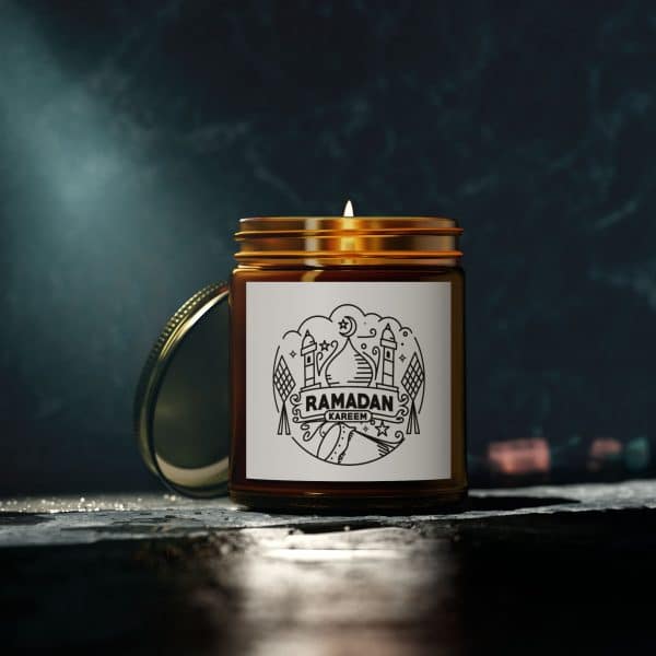 Ramadan Kareem Scented Coconut Apricot Candles (4oz, 9oz) - Image 174