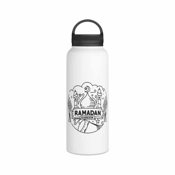 Ramadan Kareem Stainless Steel Water Bottle, Handle Lid - Image 15