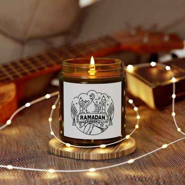 Ramadan Kareem Scented Coconut Apricot Candles (4oz, 9oz) - Image 175