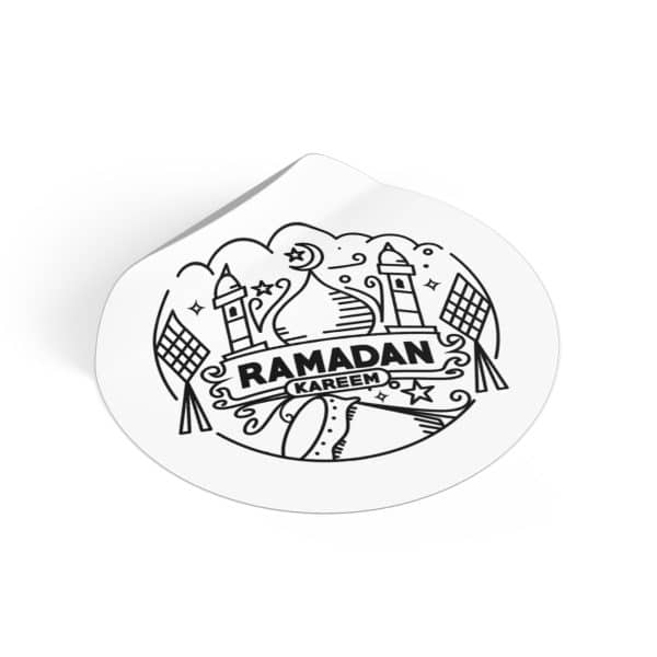 Ramadan Kareem Round Vinyl Stickers - Image 2