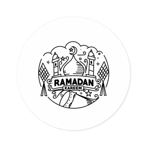 Ramadan Kareem Round Stickers, IndoorOutdoor - Image 10