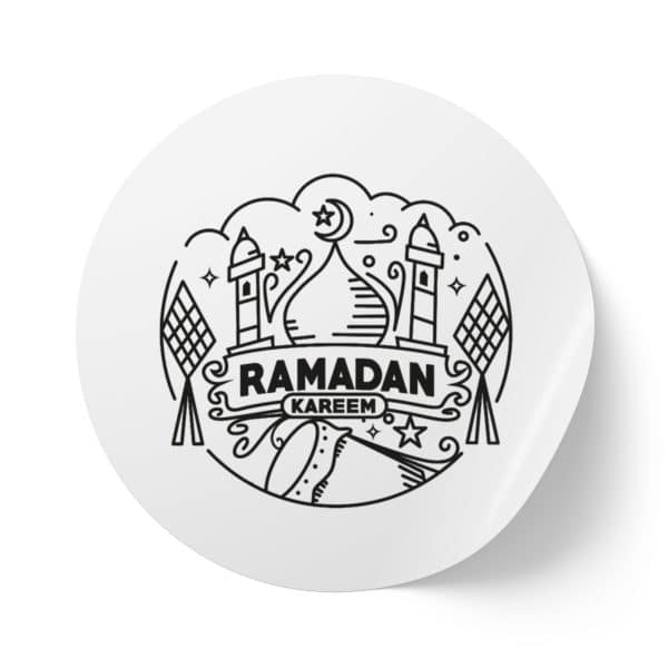Ramadan Kareem Round Sticker Label Rolls