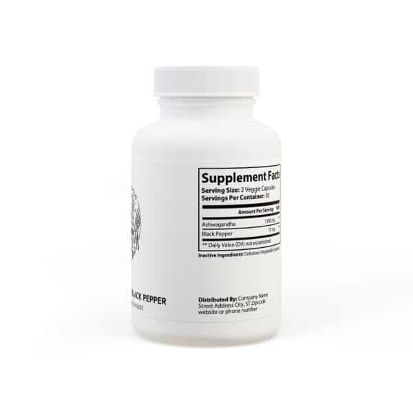 Ramadan Kareem Ashwagandha and Black Pepper Supplement (60 capsules) - Image 3