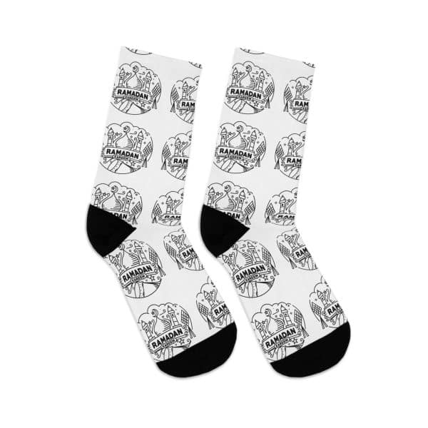 Ramadan Kareem Recycled Poly Socks - Image 5
