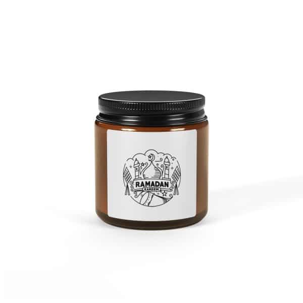 Ramadan Kareem Scented Soy Candle (Multi-Size, Amber Jar) - Image 6