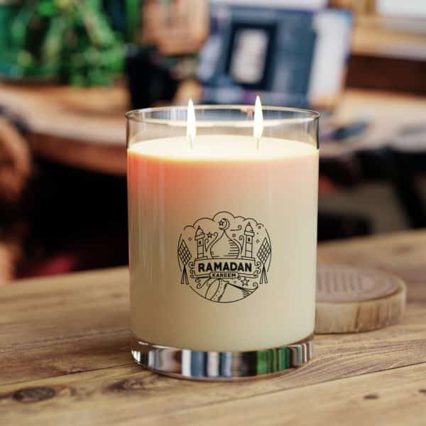 Ramadan Kareem Scented Candle - Full Glass, 11oz - Image 8