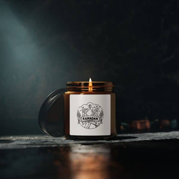 Ramadan Kareem Scented Soy Candle (Multi-Size, Amber Jar) - Image 10