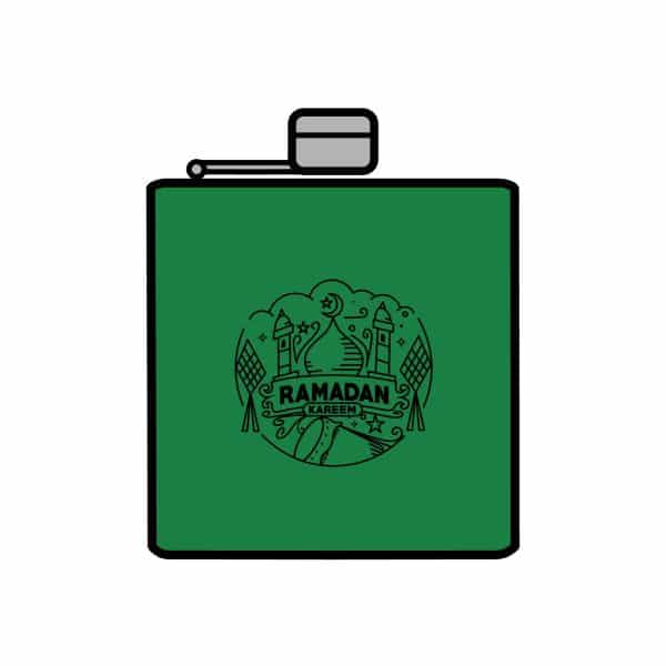 Ramadan Kareem Stainless Steel Flask, 6oz - Image 3