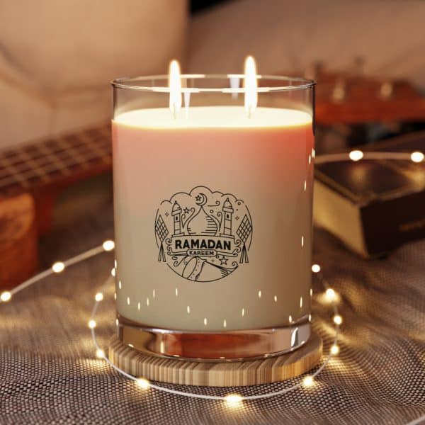 Ramadan Kareem Scented Candle - Full Glass, 11oz - Image 6