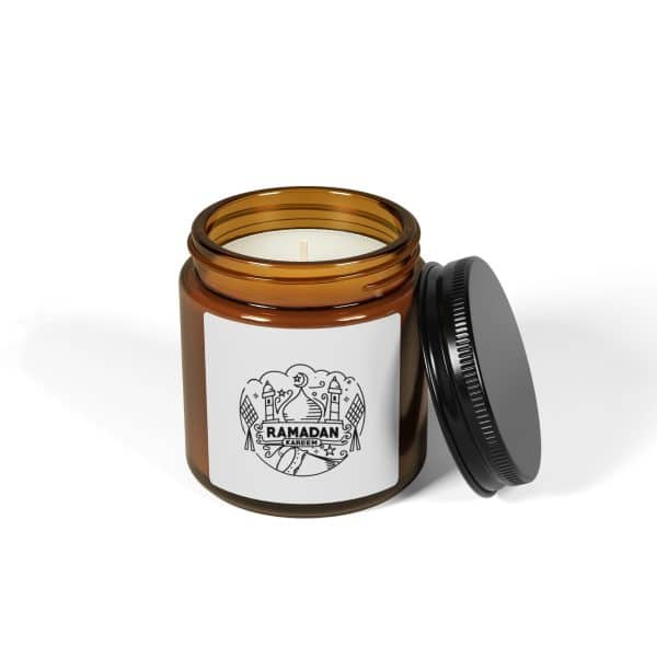 Ramadan Kareem Scented Soy Candle (Multi-Size, Amber Jar) - Image 7